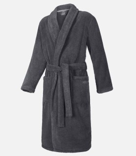Joop Frottier-Herrenbademantel anthrazit vorne