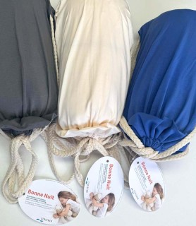 Tragerucksack für Spannbetttuch, Spannbettlaken Bonne Nuit